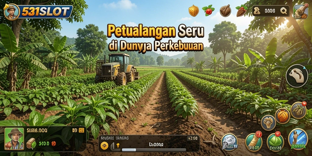 Tampilan gameplay 531SLOT yang menakjubkan dengan ladang yang subur.