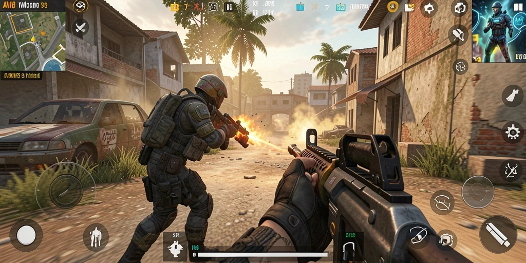 Tampilan menakjubkan dari gameplay TPS di AW8.