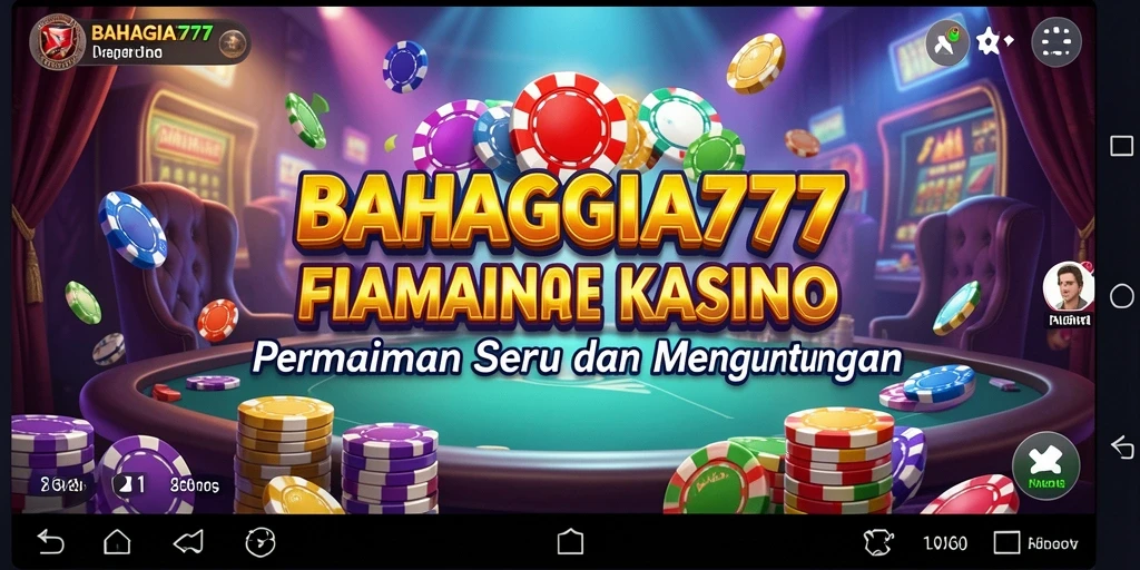Tampilan permainan Kasino yang mendebarkan dan penuh warna.