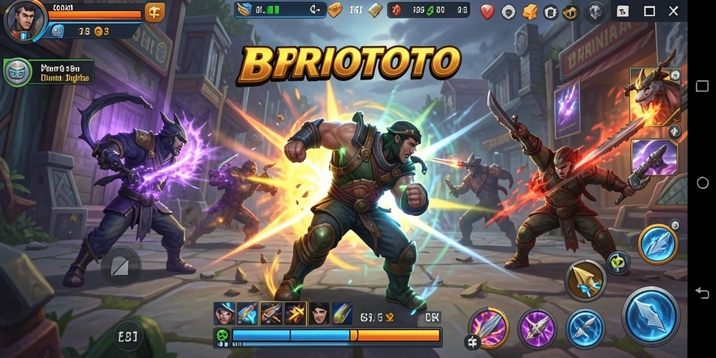 Tampilan aksi pertarungan yang mendebarkan di BRIOTOTO.