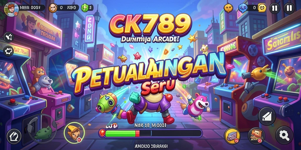 Screenshot CK789 menampilkan gameplay seru dengan aksi cepat di level arcade.