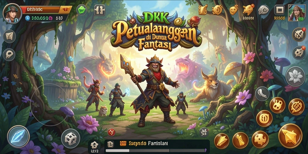 Gameplay DKK menampilkan petualangan seru di dunia fantasi.