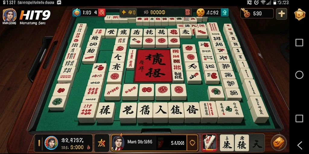 Tampilan gameplay seru di HIT9 dengan grafis Mahjong yang memukau.