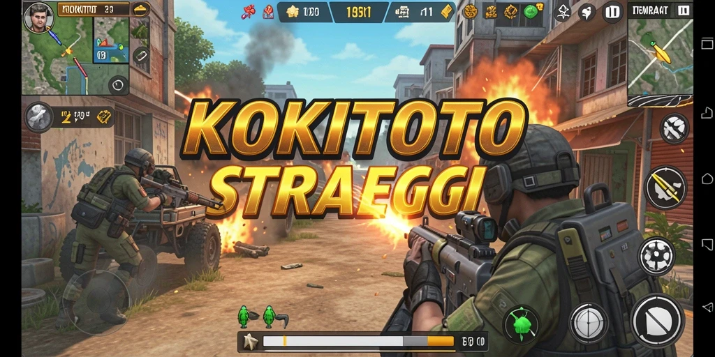 Gameplay intens dari KOKITOTO dengan aksi tembak-menembak yang seru.