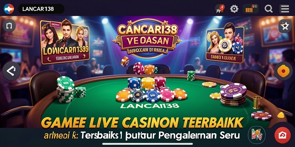 Tampilan gameplay Live Casino seru di LANCAR138 dengan dealer profesional.