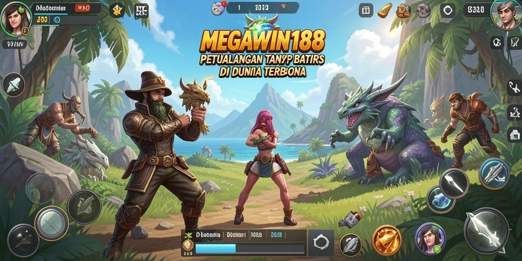 Tampilan seru gameplay Open World di MEGAWIN188.