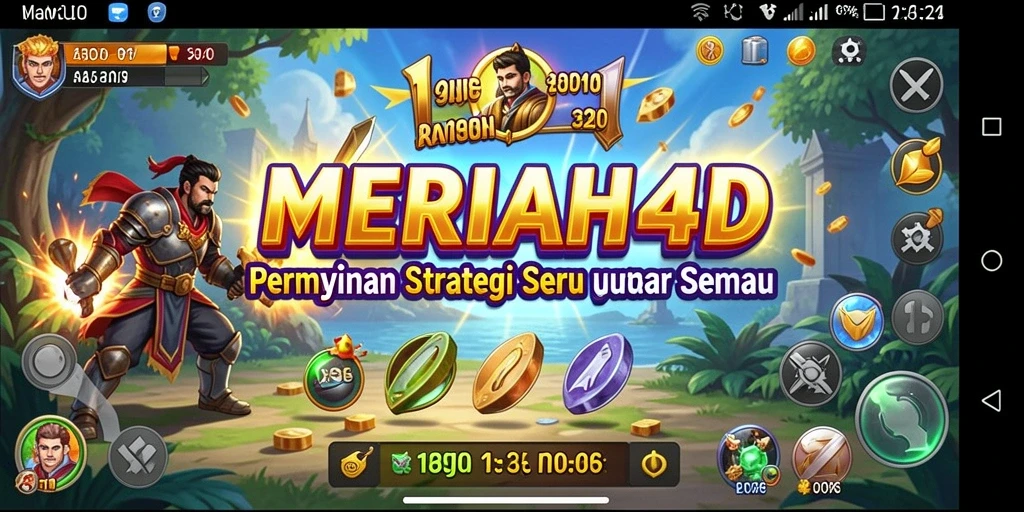 Tampilan gameplay strategis MERIAH4D yang menarik dan seru.