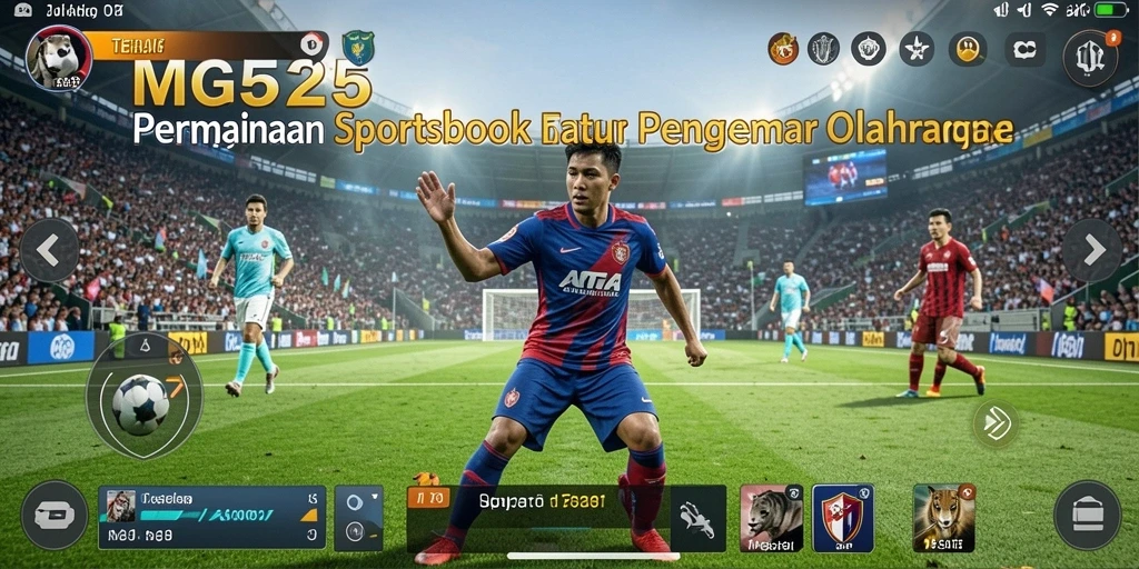 Screenshot utama MG525 menunjukkan antarmuka taruhan yang menarik dan informatif.