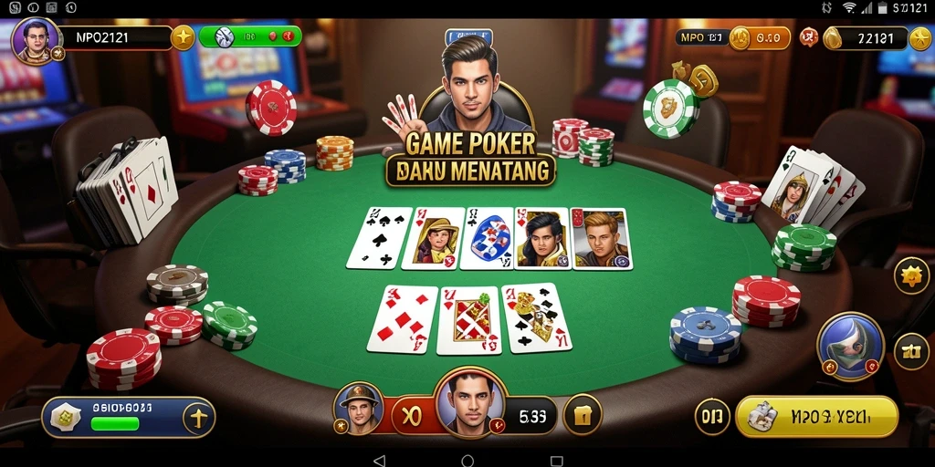 Tangkap aksi seru gameplay poker di MPO2121.