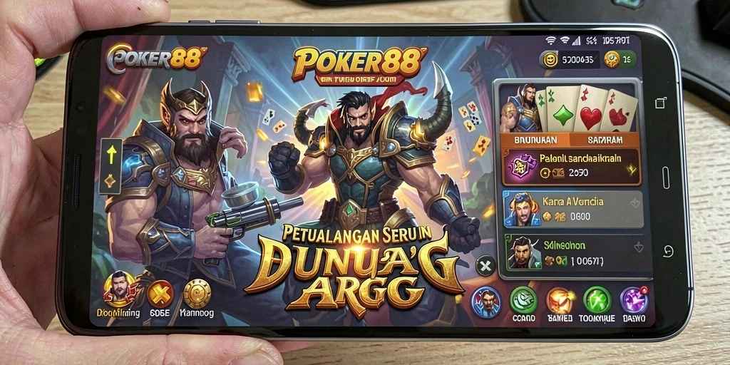 Beragam aksi seru dalam gameplay ARPG POKER88.