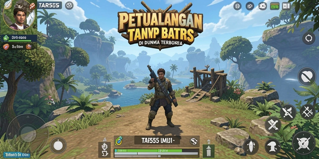 Screenshot TAR555 menunjukkan aksi seru dalam dunia terbuka.