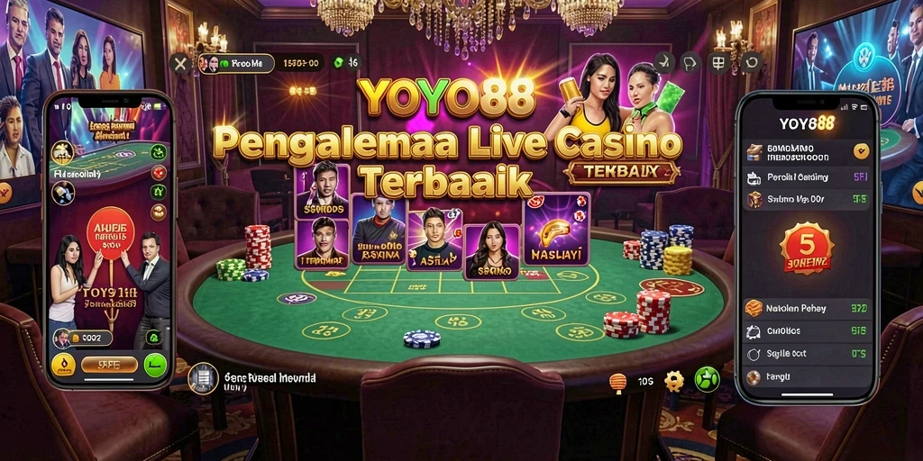 Tampilan menarik gameplay Live Casino YOYO88 dengan dealer langsung.