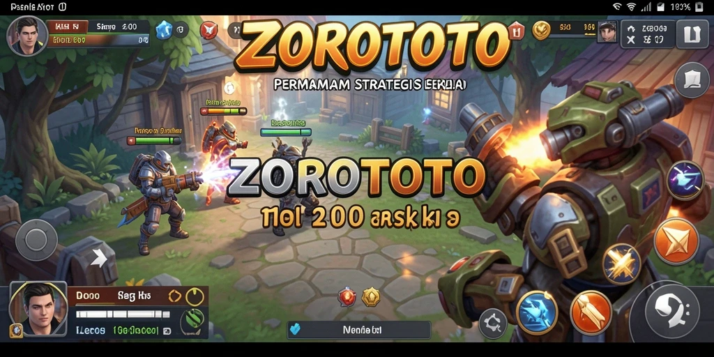 Tampilan gameplay ZOROTOTO dengan karakter dan strategi yang menarik.